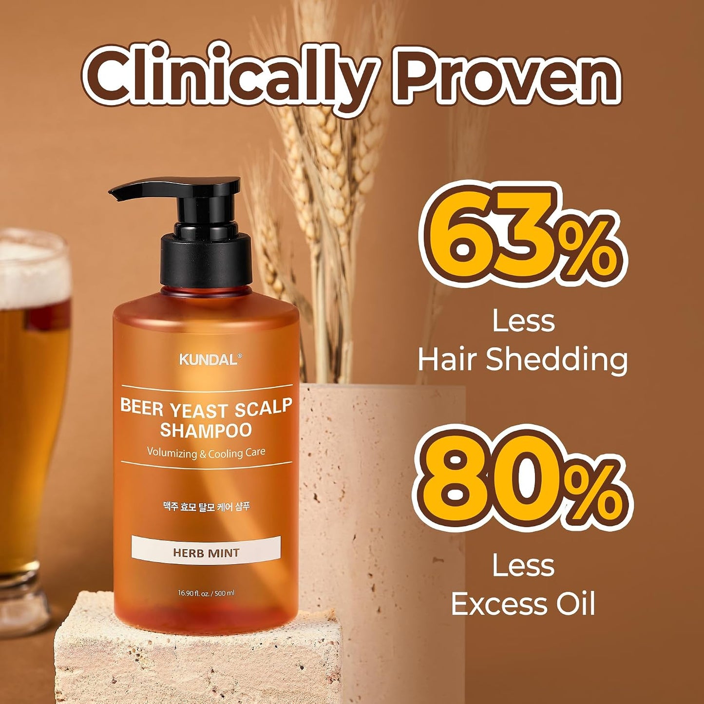Beer Yeast Scalp Shampoo Herb Mint – Σαμπουάν Κατά της Τριχόπτωσης με Μαγιά Μπύρας & Μέντα για Υγιές Τριχωτό