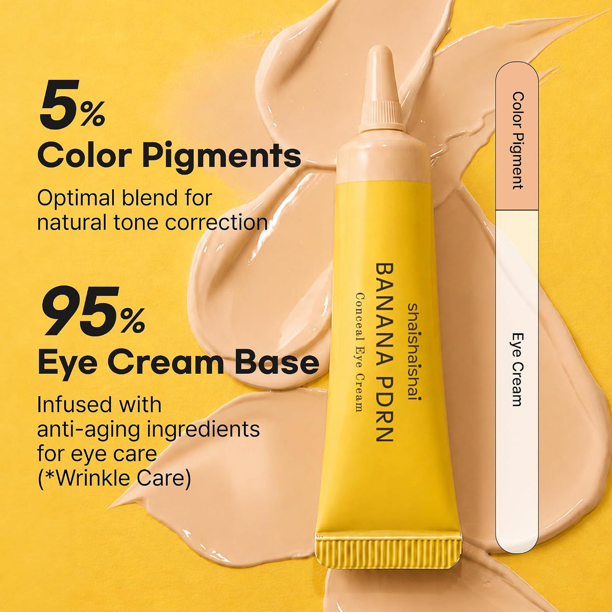 BANANA PDRN Conceal Eye Cream CREAM – Κρέμα Ματιών & Concealer 2-σε-1 για Μαύρους Κύκλους