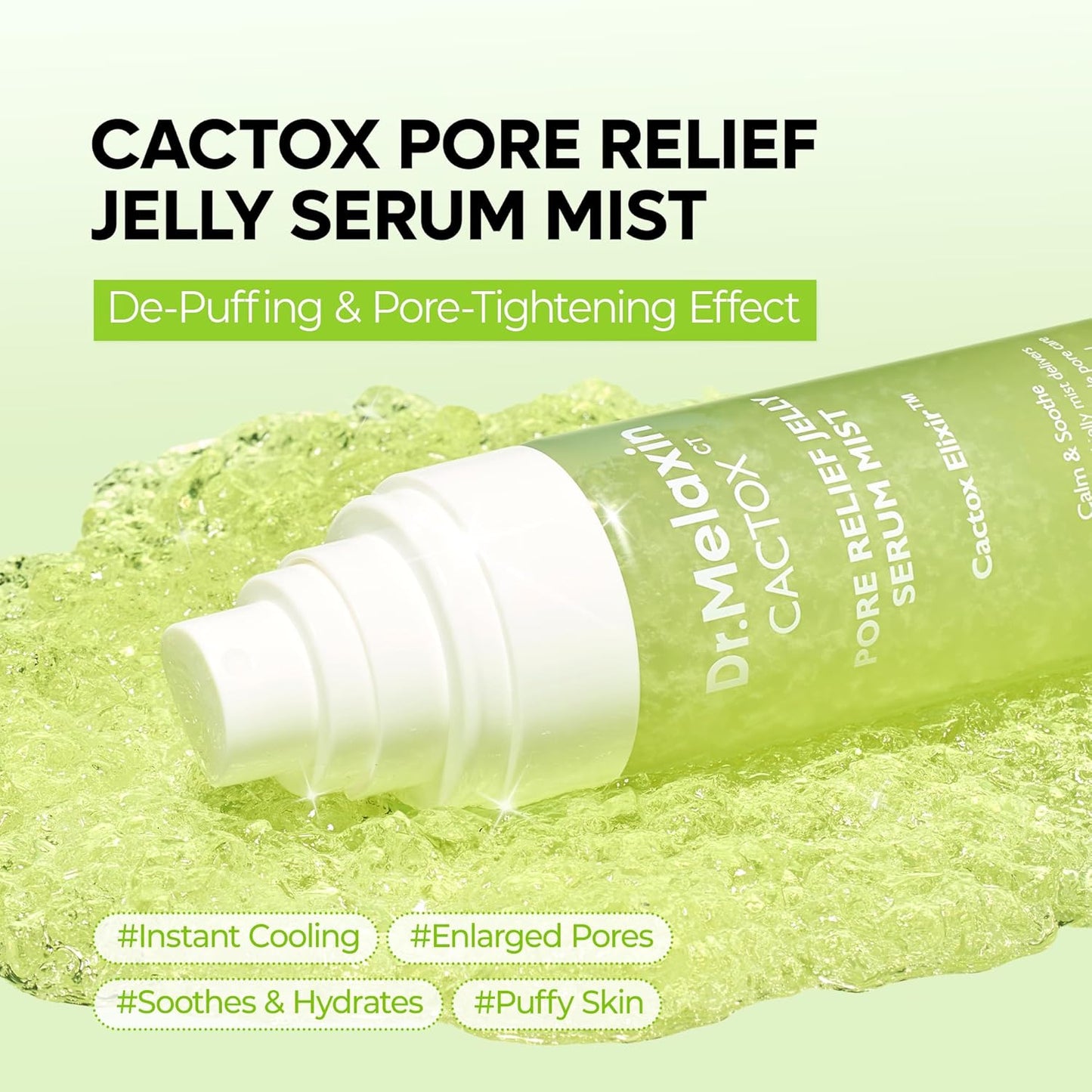Cactox Pore Relief Jelly Serum Mist - Δροσιστικό Serum Mist με Κάκτο για Σύσφιξη Πόρων & Άμεση Ενυδάτωση