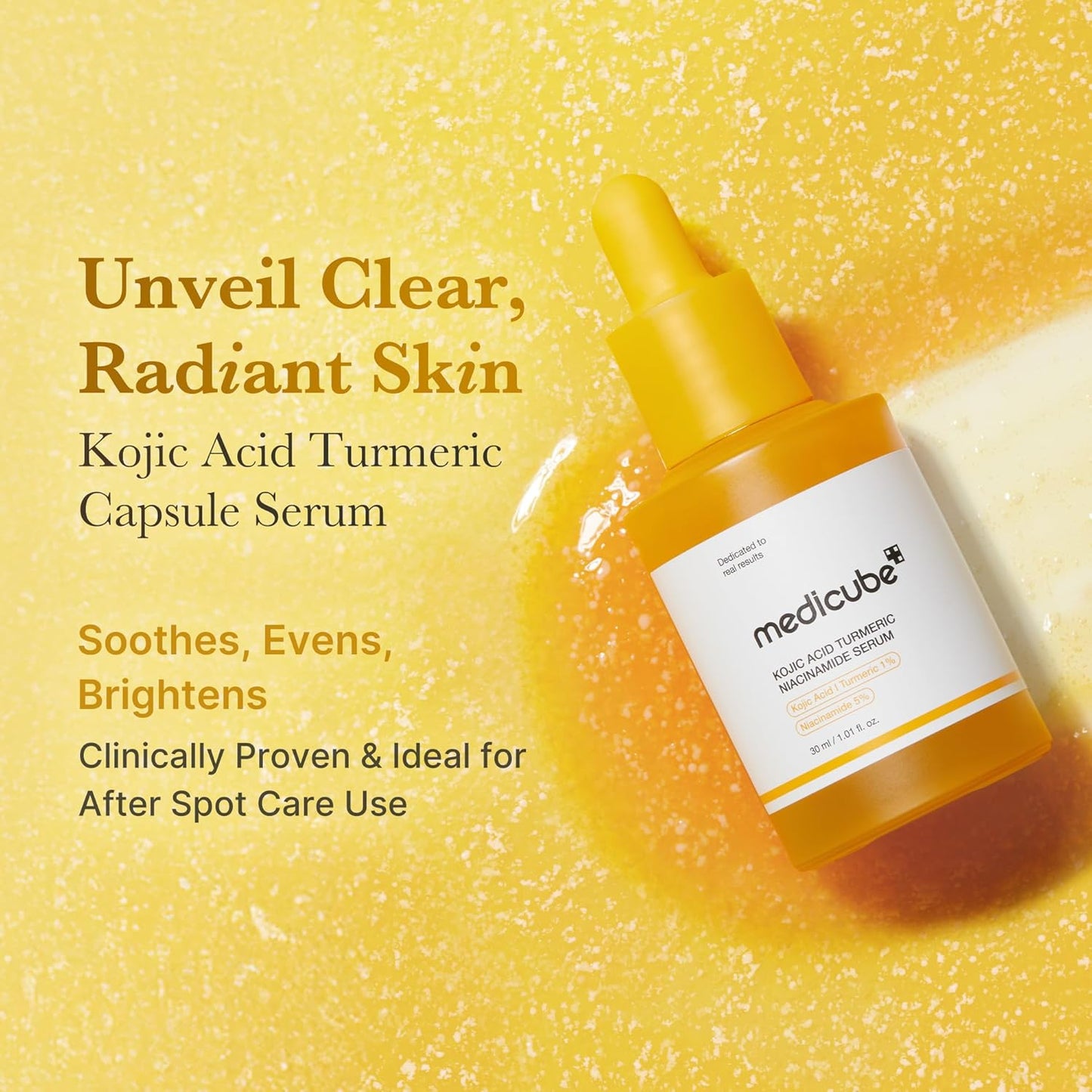 Kojic Acid Turmeric Niacinamide Serum - Ορός Προσώπου για Λάμψη, Ομοιόμορφο Τόνο και Ενυδάτωση