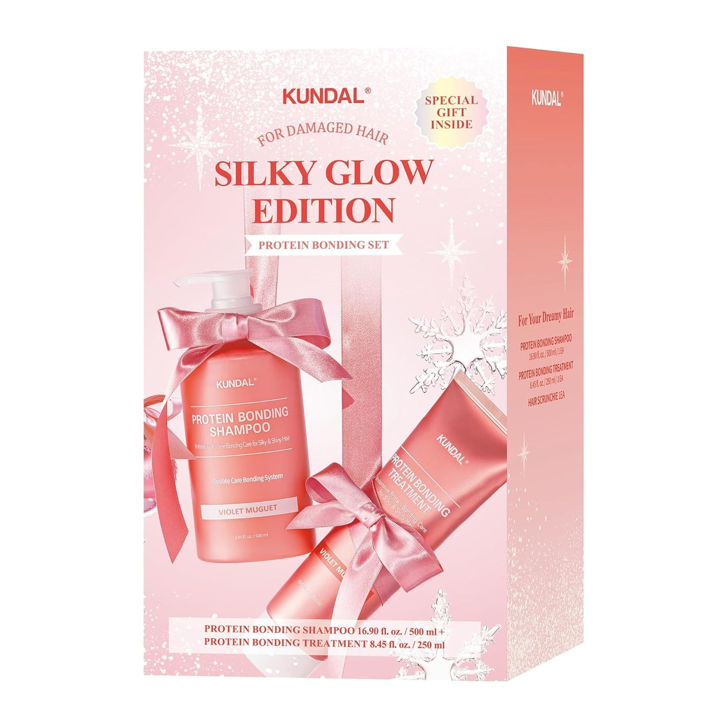 Holiday Silk Glow Edition Protein Bonding Set Violet Muguet - Σετ Περιποίησης Μαλλιών με Scrunchie