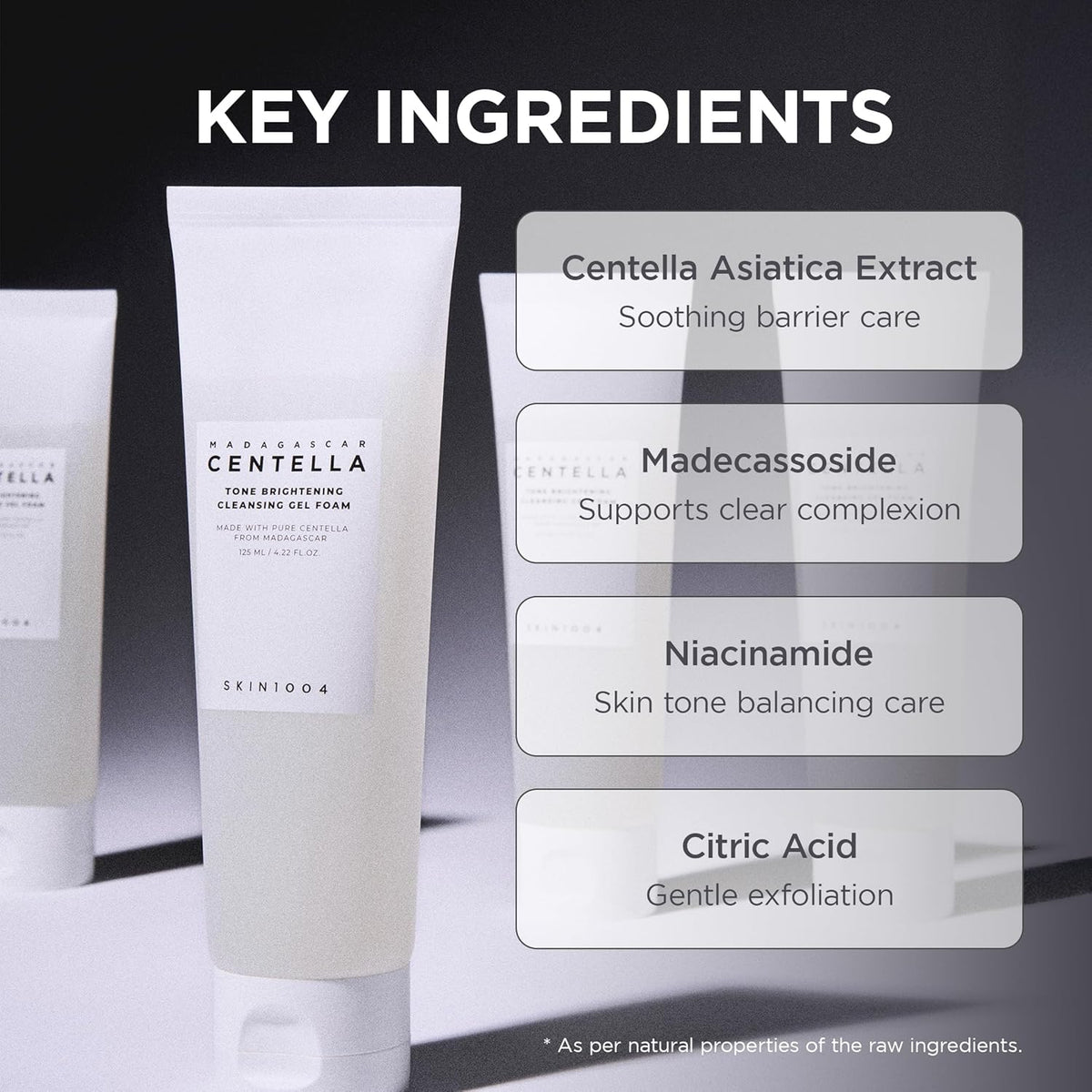 Madagascar Centella Tone Brightening Cleansing Gel Foam