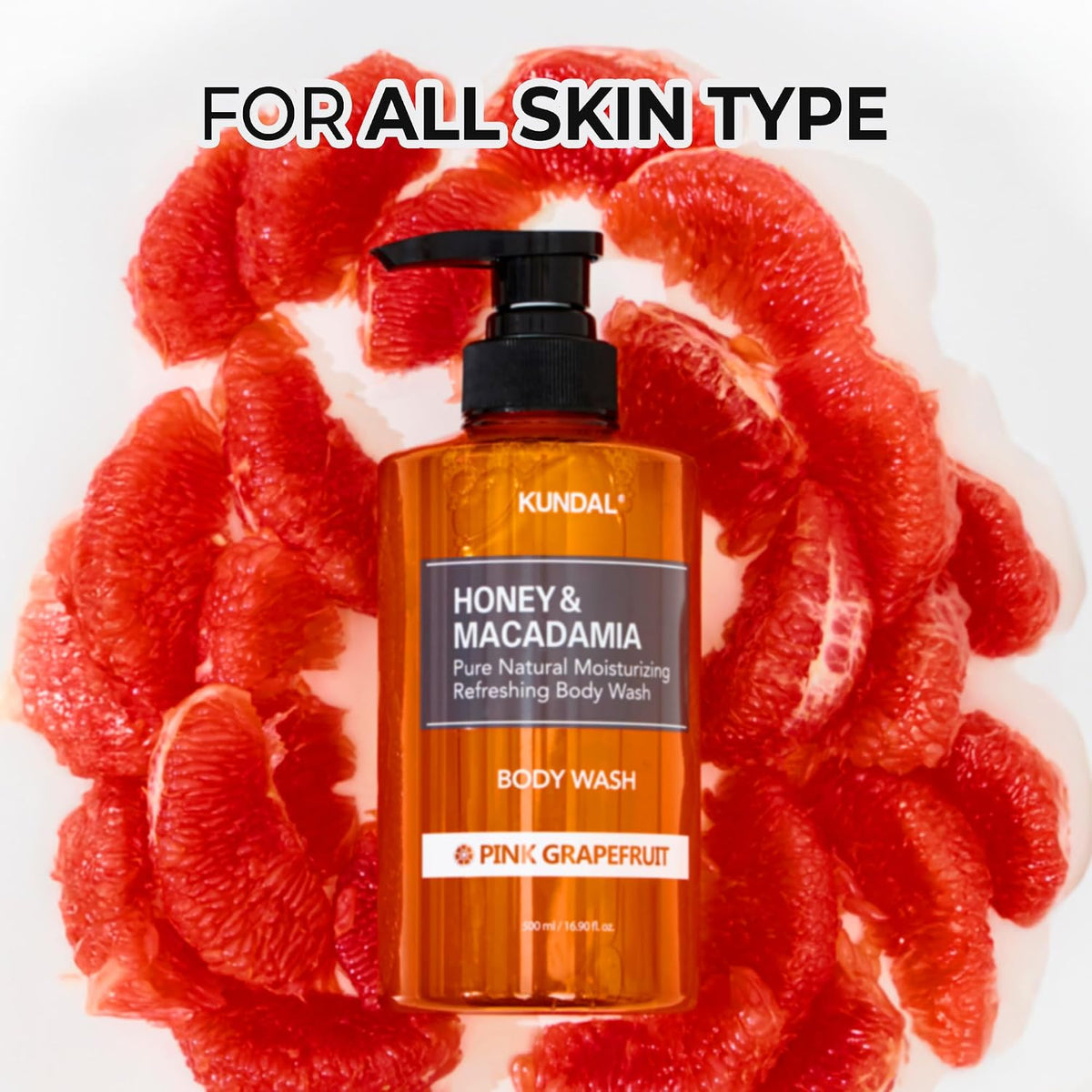 Honey & Macadamia Pure Body Wash Cherry Blossom - Ενυδατικό Αφρόλουτρο Σώματος με Μέλι & Macadamia