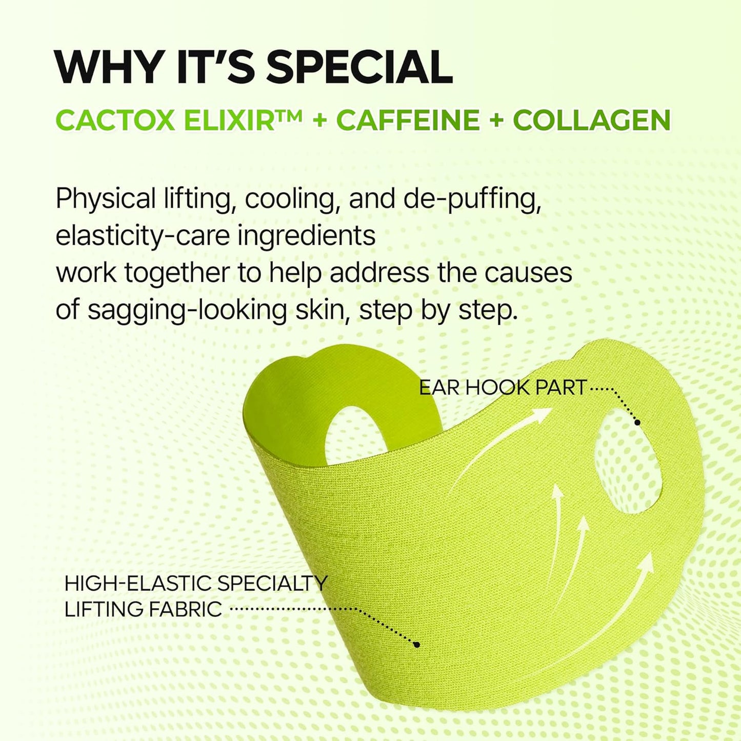 Cactox Cooling V-UP Mask - Μάσκα Ανόρθωσης V-Line για Σύσφιξη & Καθορισμό Περιγράμματος