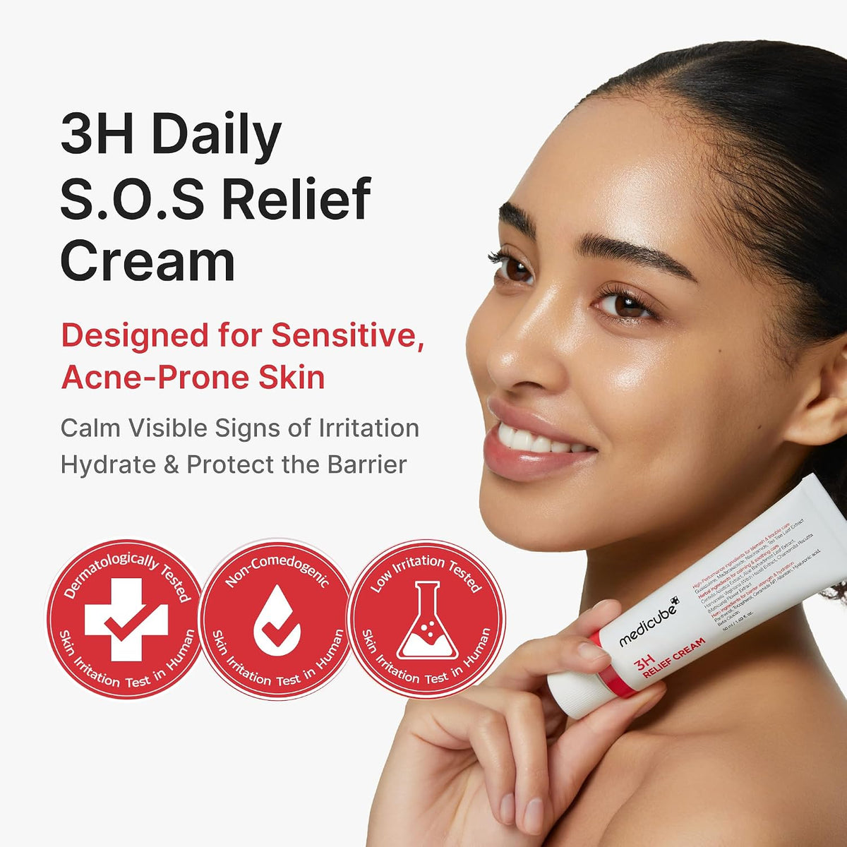 Hypochlorous 3H Relief Cream – Καταπραϋντική Κρέμα Ενυδάτωσης για Ευαίσθητη Επιδερμίδα & Ενίσχυση του Επιδερμικού Φραγμού