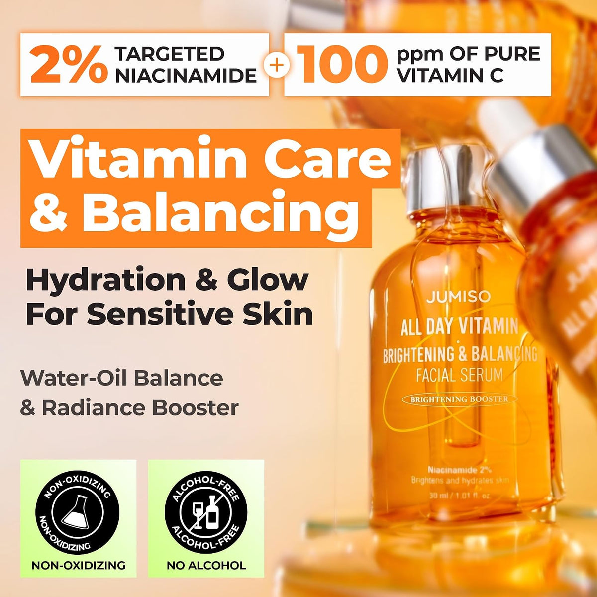 All Day Vitamin Brightening & Balancing Facial Serum - Πολυβιταμινούχος ορός λάμψης