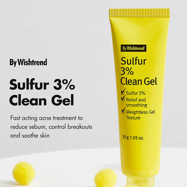 Sulfur 3% Clean Gel - Τζελ με Θείο για Σπυράκια & Λιπαρότητα
