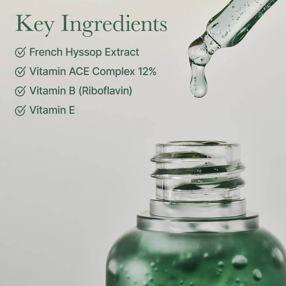 Holy Hyssop Serum 12 - Ορός λάμψης & ενυδάτωσης με 12% Vita ACE Complex