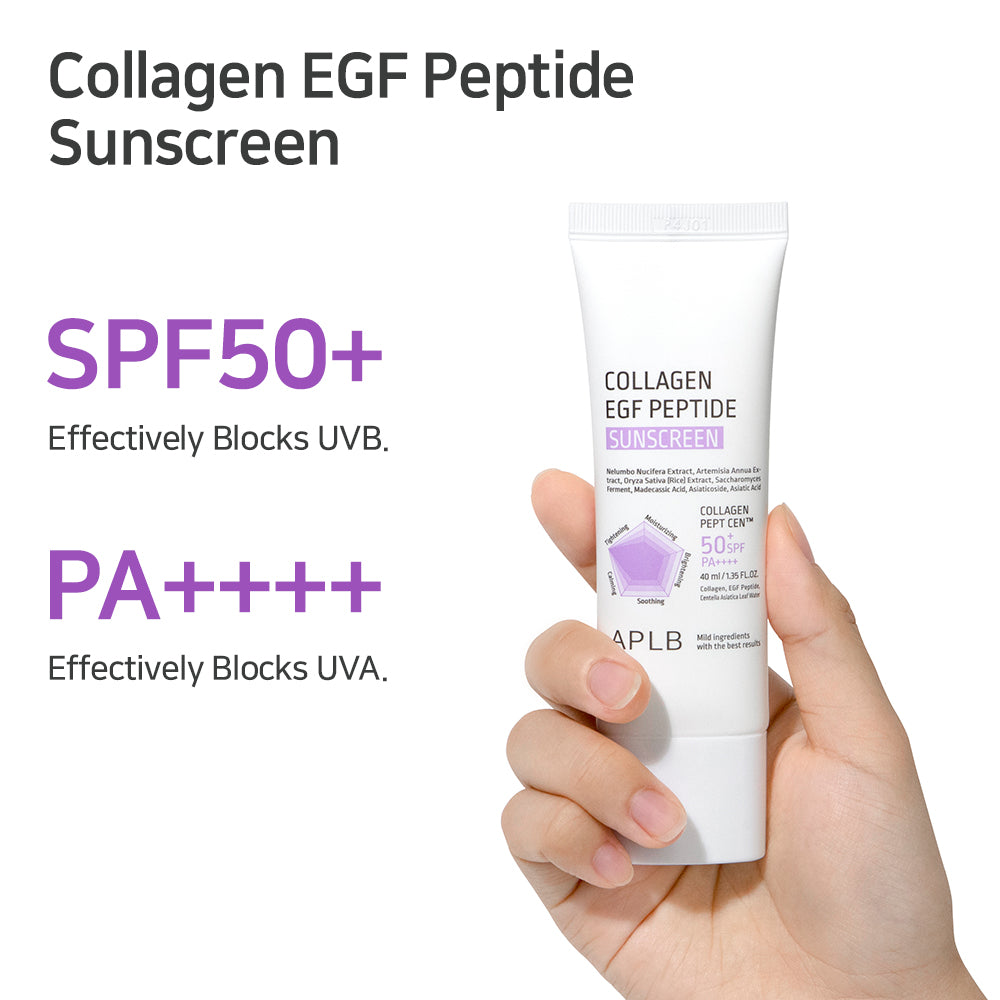 Collagen EGF Peptide Sunscreen SPF50+ PA++++ – Αντηλιακή Κρέμα με Αντιγηραντική Δράση