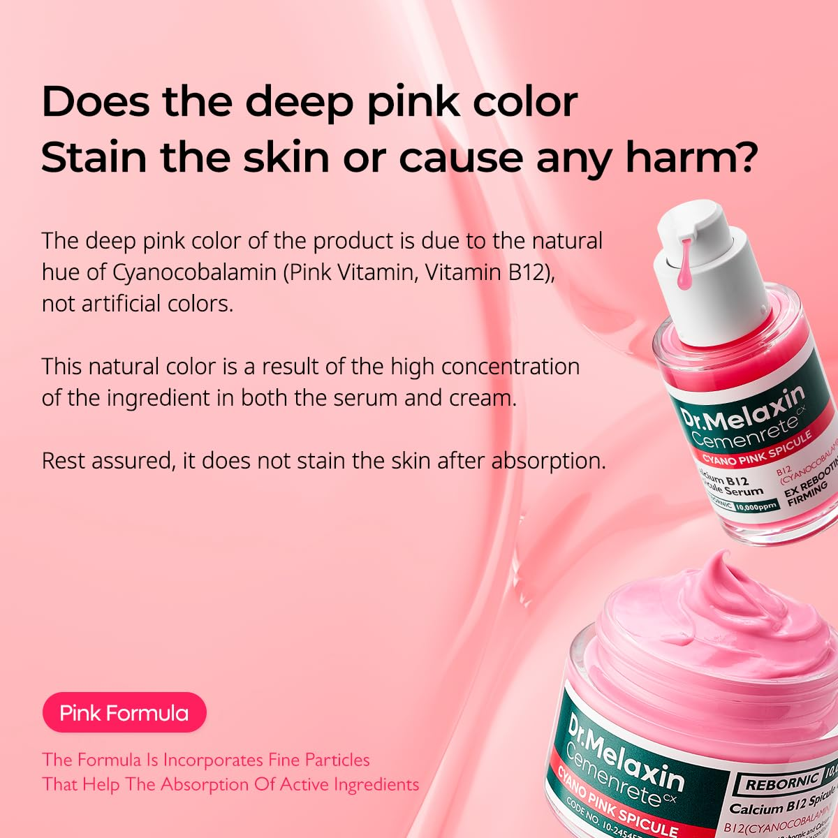 Cemenrete Cyano Pink Spicule Serum - Ροζ Σερουμ Αναγέννησης με Βιταμίνη B12