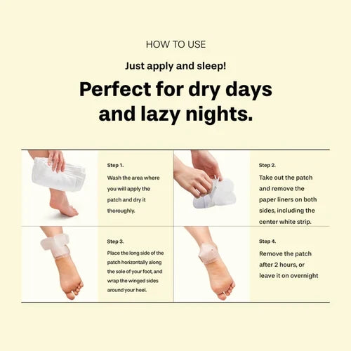 Shea Butter Sleeping Heel Patch - Μάσκα Νύχτας για Σκασμένες Φτέρνες με Βούτυρο Καριτέ