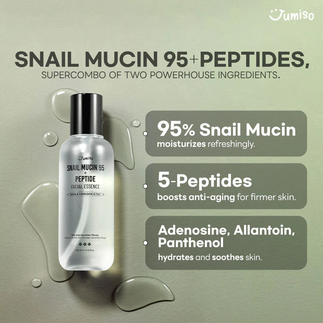 Snail Mucin 95 + Peptide Facial Essence - Αναζωογονητικό τονωτικό με βλεννίνη σαλιγκαριού