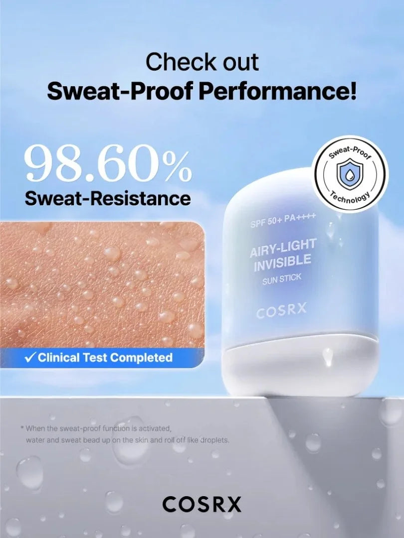 Airy-Light Invisible SunStick SPF50 PA++++ - Αόρατο αντηλιακό στικ