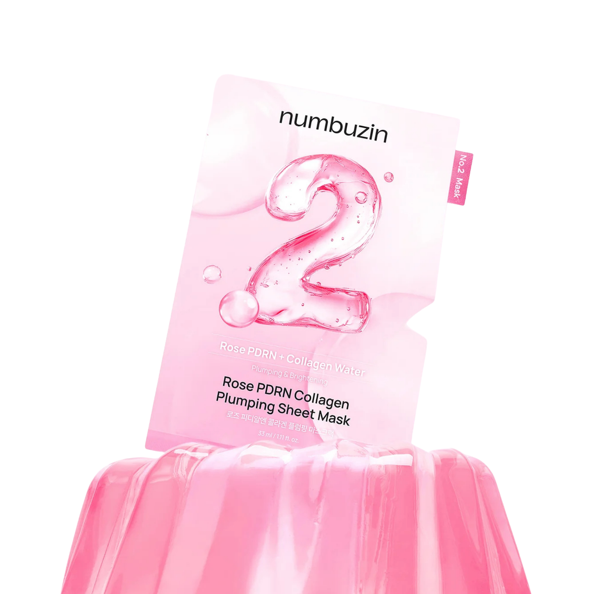 No.2 Rose PDRN Collagen Plumping Sheet Mask – Μάσκα Προσώπου για Σύσφιξη, Ενυδάτωση & Plumping με PDRN και Κολλαγόνο
