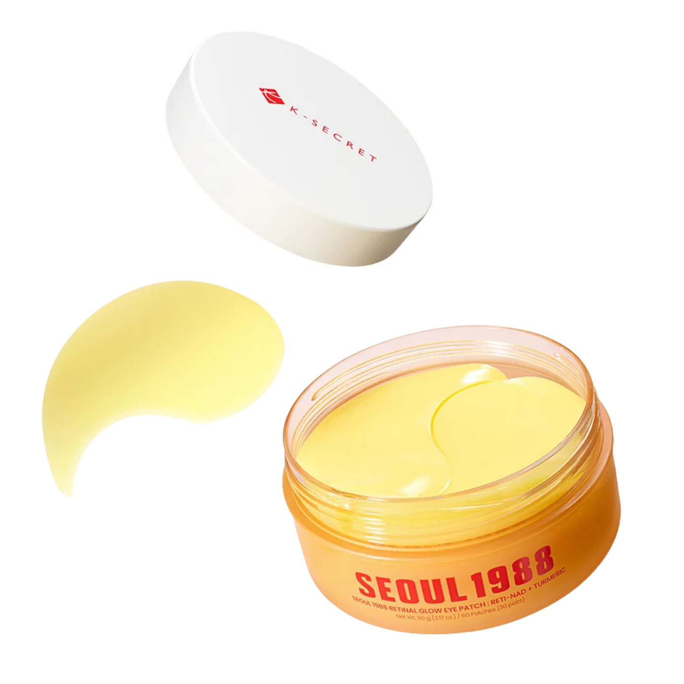 SEOUL 1988 Retinal Glow Eye Patch: RETI-NAD + Turmeric – Hydrogel Patches Ματιών για Ρυτίδες, Σύσφιξη & Λάμψη με Retinal, NAD+ & Turmeric
