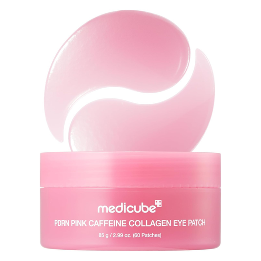 PDRN Pink Caffeine Collagen Eye Patch 60pcs – Hydrogel Patches Ματιών με PDRN, Καφεΐνη & Κολλαγόνο για Σύσφιξη & Αναζωογόνηση