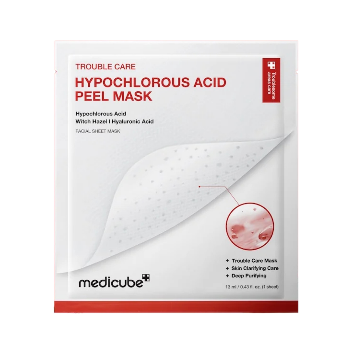 Hypochlorous Acid Peel Mask – Peel-Off Μάσκα Καθαρισμού Πόρων & Σμήγματος με Υποχλωριώδες Οξύ