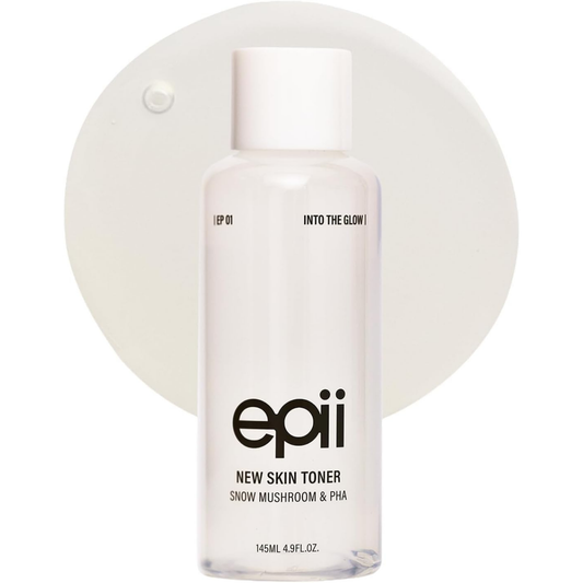 New Skin Toner – Ενυδατικό & Ήπια Απολεπιστικό Toner Λάμψης με 5% PHA, Snow Mushroom & Υαλουρονικό Οξύ