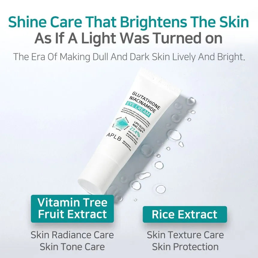 Glutathione Niacinamide Eye Cream – Κρέμα Ματιών για Λάμψη & Σύσφιξη