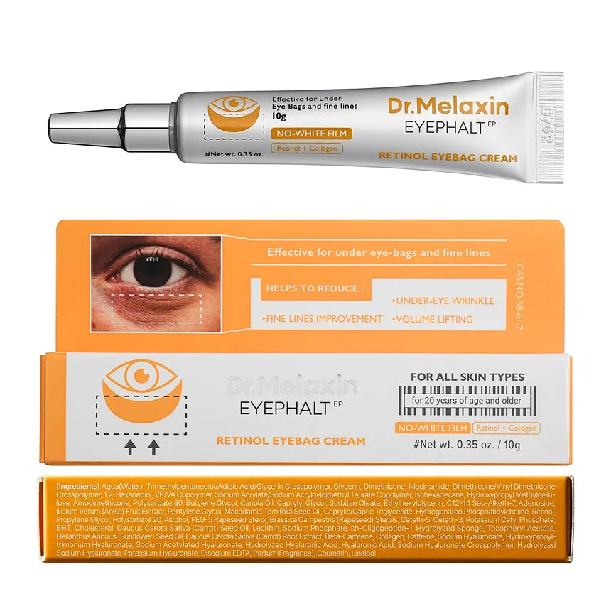Retinol Eyephalt Eyebag Cream – Κρέμα Ματιών με Ρετινόλη για Μείωση Μαύρων Κύκλων & Σακούλων