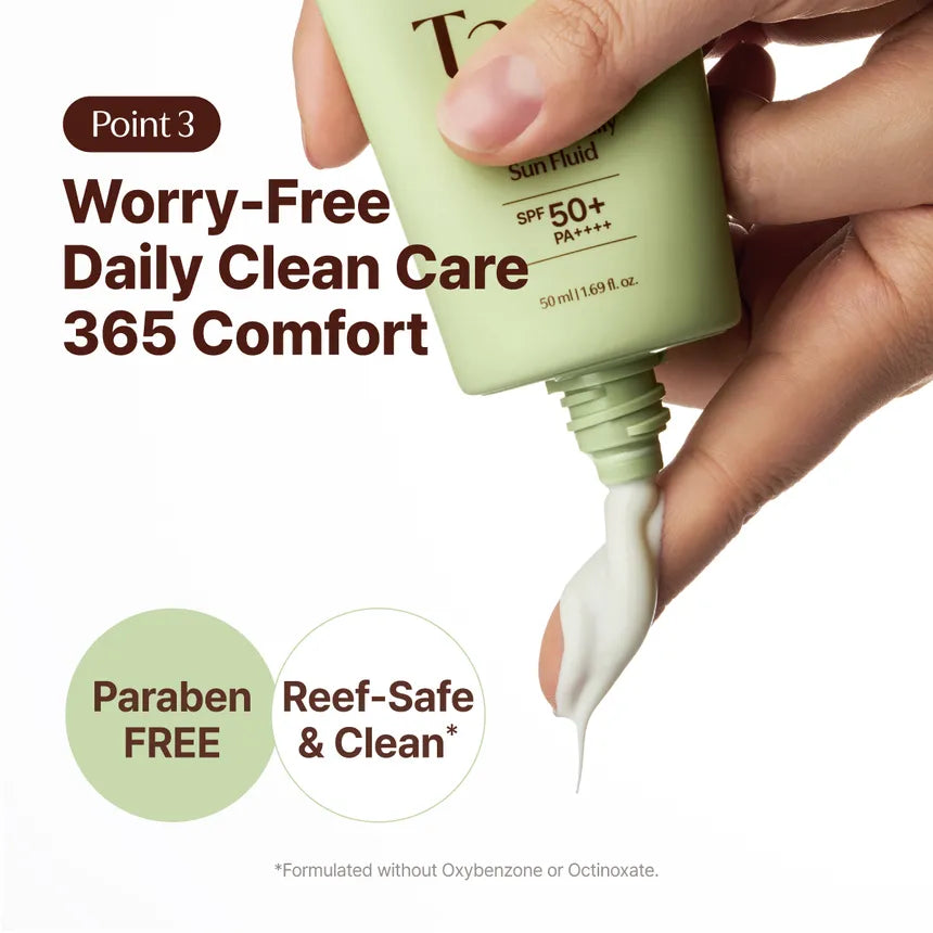 Cica-Tree Soothing Daily Sun Fluid SPF50+ PA++++ – Καταπραϋντικό Αντηλιακό Προσώπου για Ευαίσθητη και Ακνεϊκή Επιδερμίδα