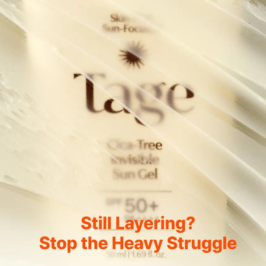 Tage Cica-Tree Invisible Sun Gel SPF50+ PA++++ – Αντηλιακό Gel Προσώπου & Smoothing Base για Πόρους με Matte Blur Effect