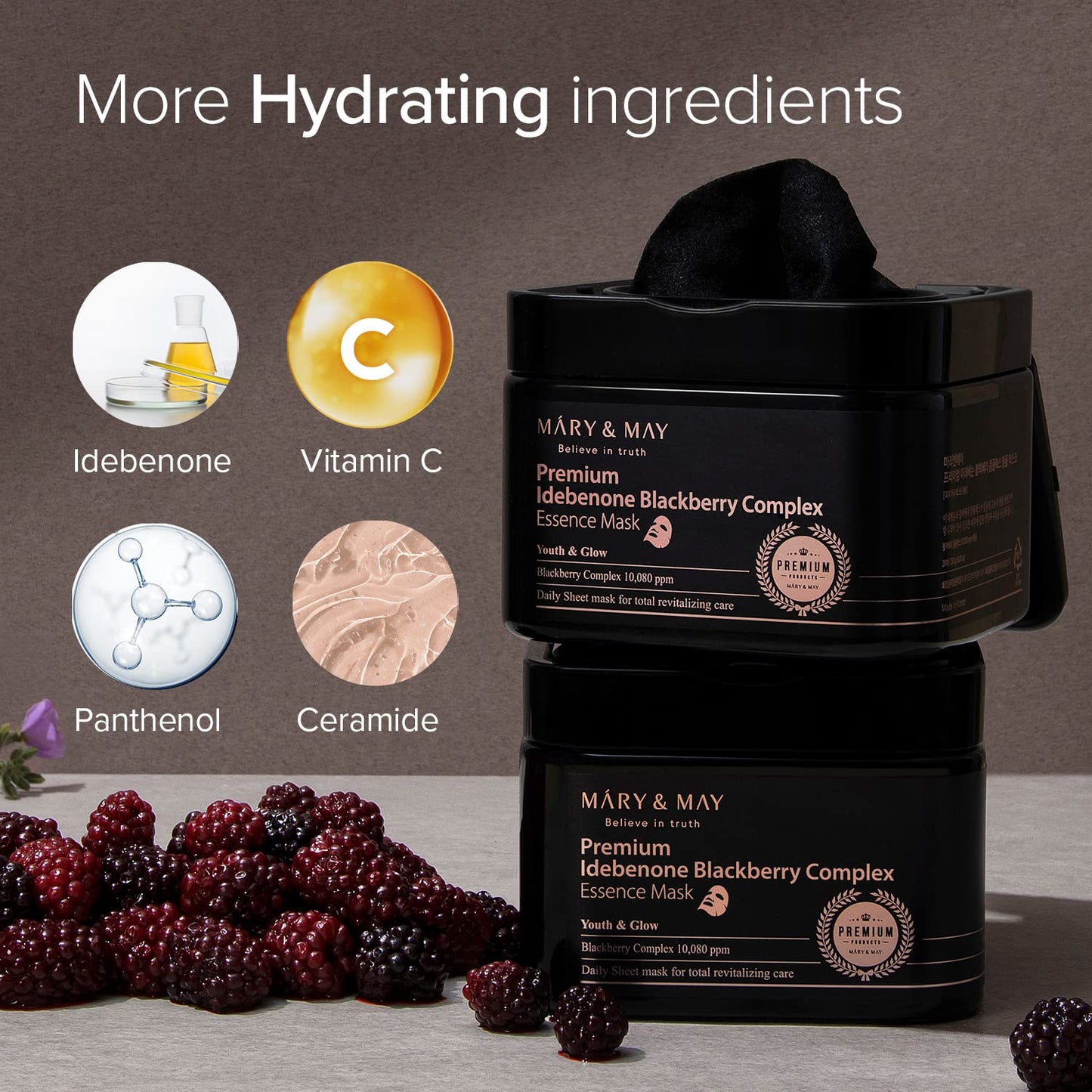 Premium Idebenone Blackberry Complex Essence Mask