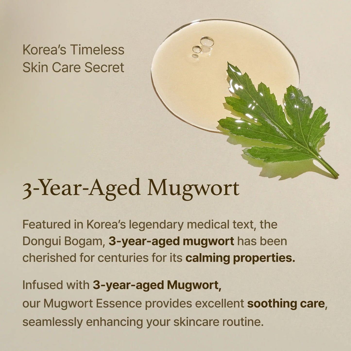 Mugwort Essence - Καταπραϋντική ενυδατική essence με 100% εκχύλισμα αρτεμισίας