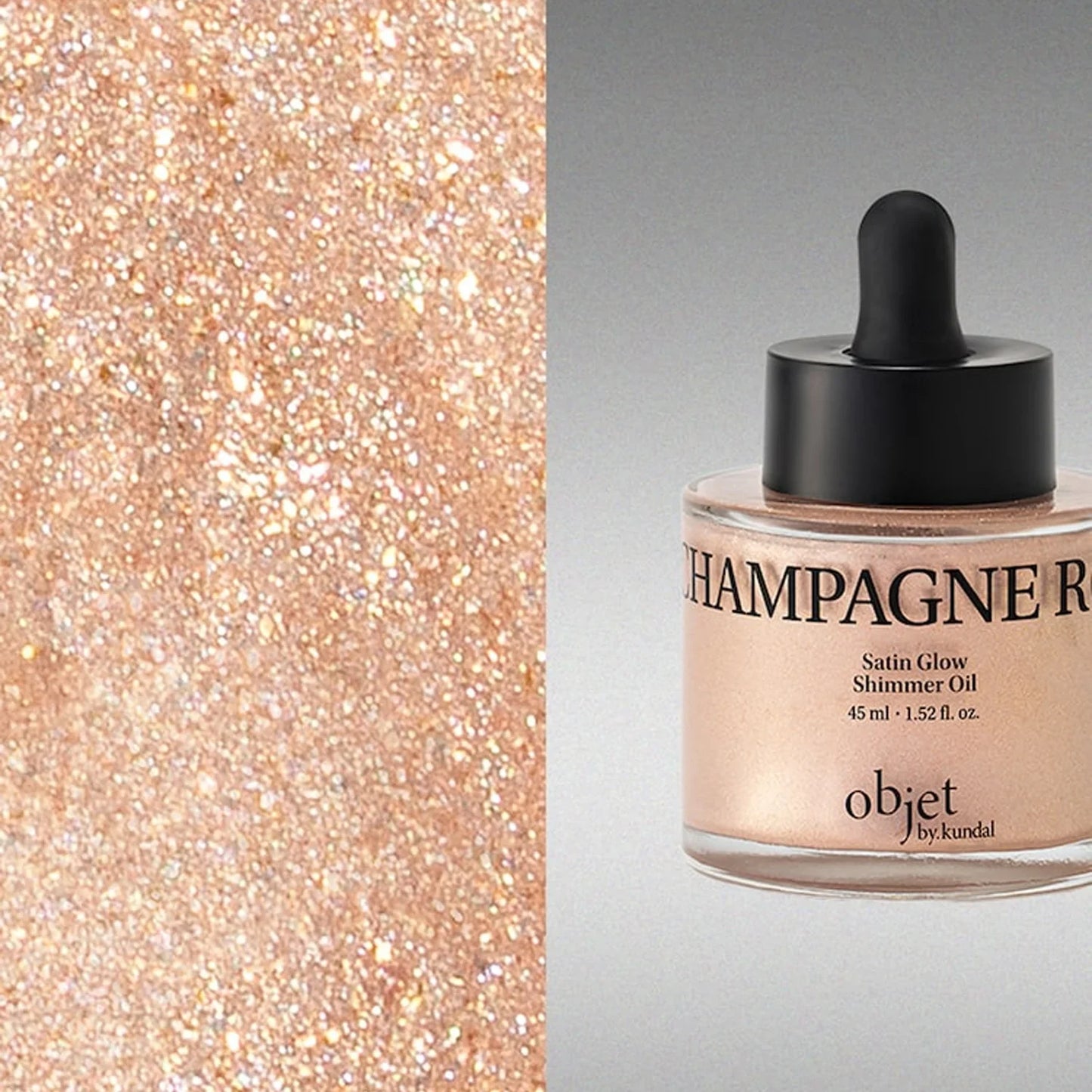 OBJET by Kundal Satin Glow Shimmer Oil Champagne Rose - Shimmer Oil Σώματος