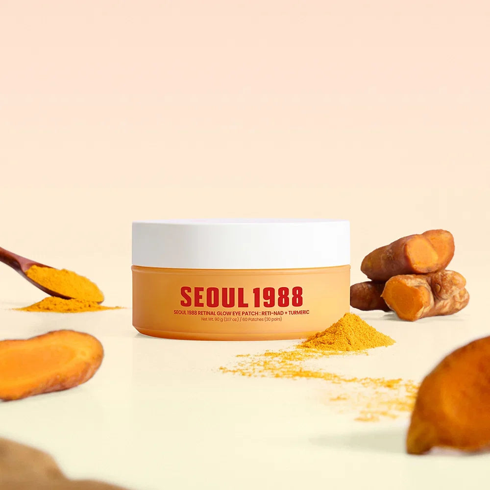 SEOUL 1988 Retinal Glow Eye Patch: RETI-NAD + Turmeric – Hydrogel Patches Ματιών για Ρυτίδες, Σύσφιξη & Λάμψη με Retinal, NAD+ & Turmeric