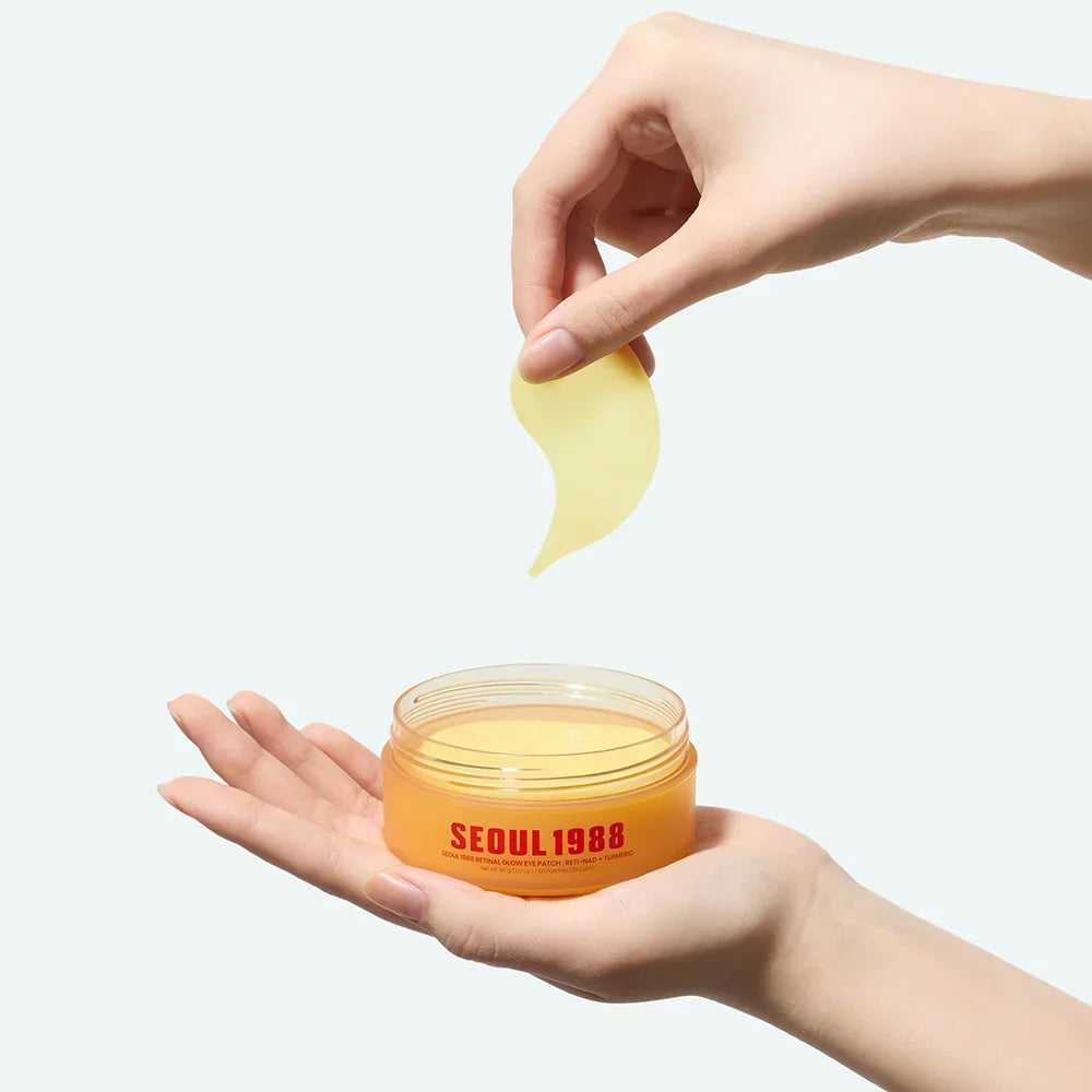 SEOUL 1988 Retinal Glow Eye Patch: RETI-NAD + Turmeric – Hydrogel Patches Ματιών για Ρυτίδες, Σύσφιξη & Λάμψη με Retinal, NAD+ & Turmeric