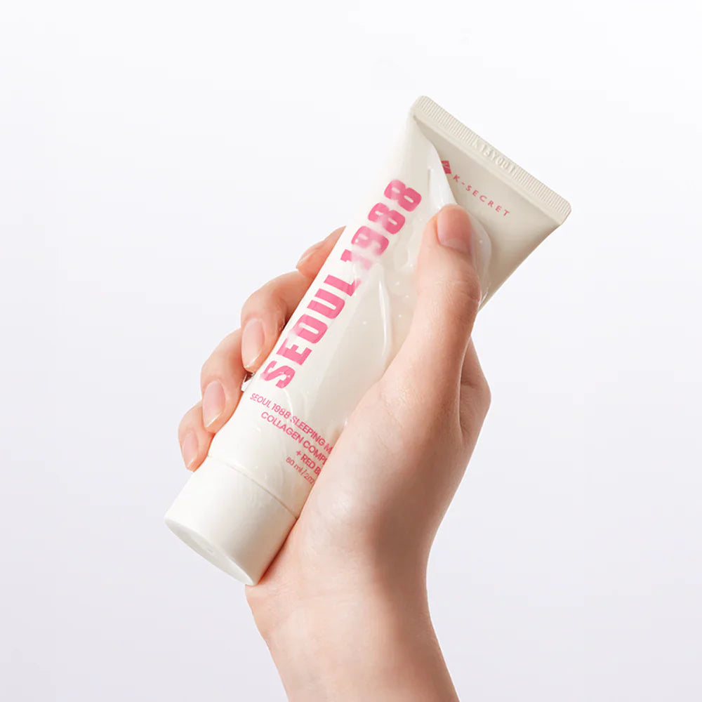 SEOUL 1988 Sleeping Mask : Collagen Complex 7 + Red Bean - Μάσκα Νύχτας Ενυδάτωσης & Σύσφιξης