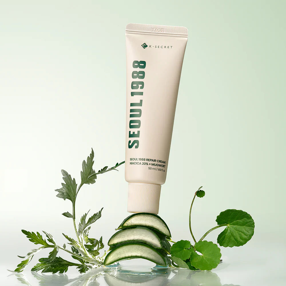 SEOUL 1988 Repair Cream Niacica 20% + Mugwort – Καταπραϋντική Κρέμα Επανόρθωσης με Νιασιναμίδη & Mugwort