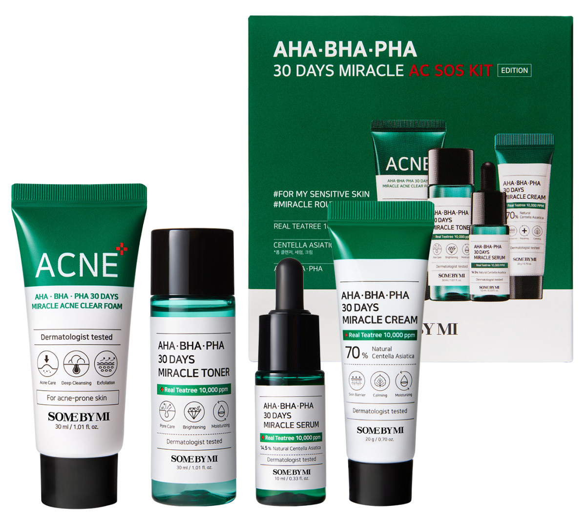 AHA BHA PHA 30 Days Miracle AC SOS Kit