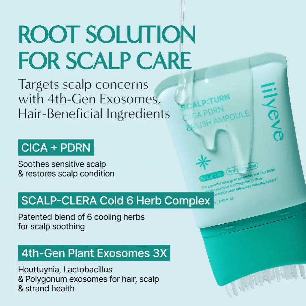 Scalp:Turn Cica PDRN Brush Ampoule - Αμπούλα για το Τριχωτό κατά της Τριχόπτωσης & της Πιτυρίδας