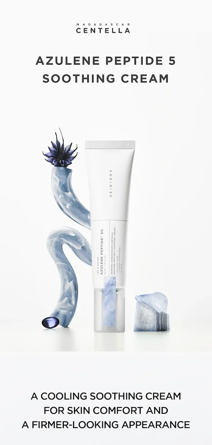 Madagascar Centella Azulene Peptide 5 Soothing Cream 30ml – Καταπραϋντική Gel Κρέμα με Azulene, Centella & 5 Πεπτίδια για Κοκκινίλες και Ελαστικότητα
