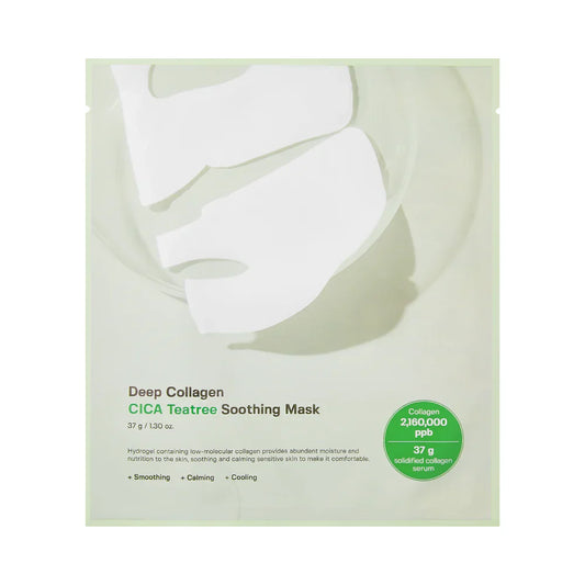 Deep Collagen Cica Teatree Soothing Mask - Gel Μάσκα για καταπράυνση και αντιγήρανση