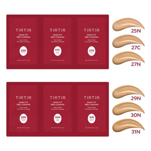 Mask Fit Red Cushion 6 Shade Trial Kit Medium - 25N 27C 27N 29N 30N 31N