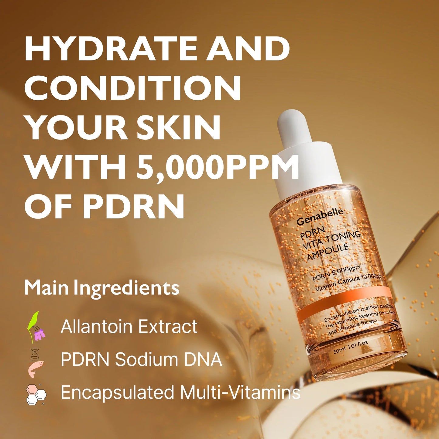 PDRN VITA Toning Ampoule - Αναζωογονητική Αμπούλα Tόνωσης με PDRN και Βιταμίνες