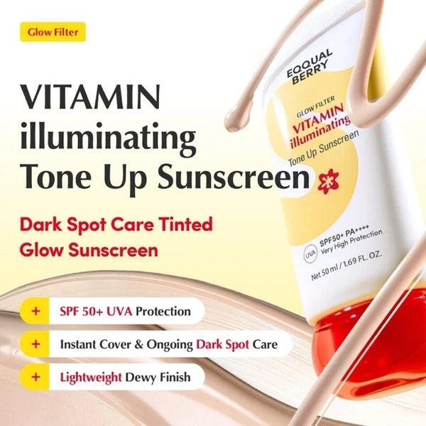 Vitamin Illuminating Tone Up Sunscreen SPF50+ PA++++ – Αντηλιακή Κρέμα Προσώπου Λάμψης & Ομοιόμορφου Τόνου με Νιασιναμίδη & Βιταμίνη C