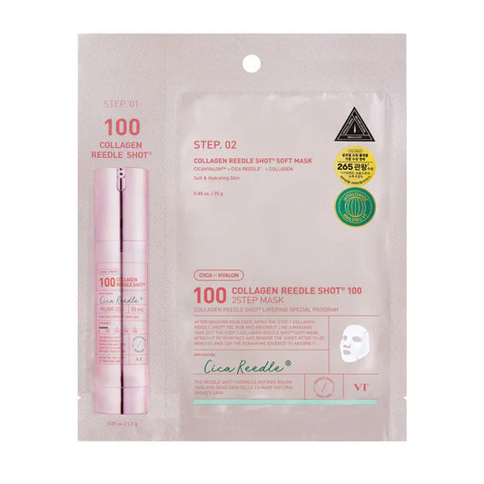 Collagen Reedle Shot 100 2-Step Soft Mask - Μάσκα 2 βημάτων με τεχνολογία μικροβελόνων (Copy)