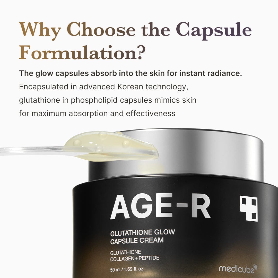 AGE-R Glutathione Glow Capsule Cream - Κρέμα Λάμψης με κάψουλες Γλουταθειόνης