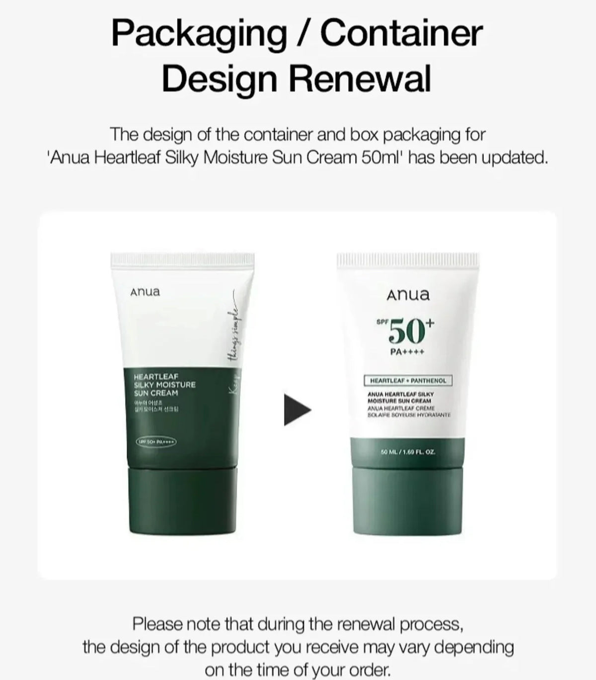 Heartleaf Silky Moisture Sun Cream SPF50+/PA++++