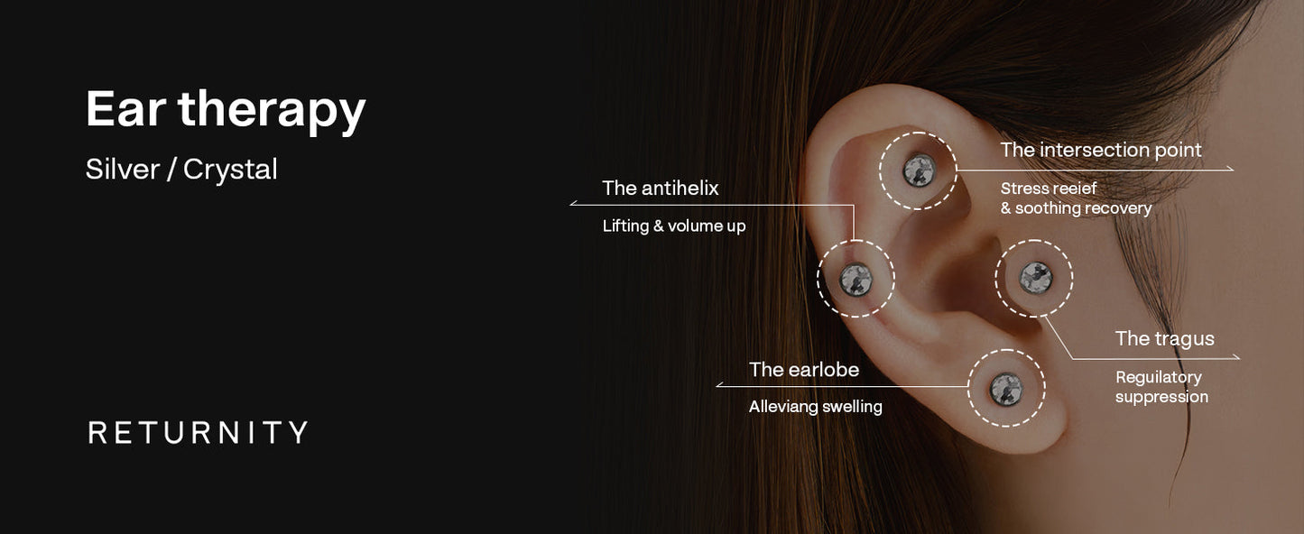 Ear Therapy Acupressure Patch Pearl - Διακοσμητικά Αυτοκόλλητα Πιεσοθεραπείας για Ευεξία