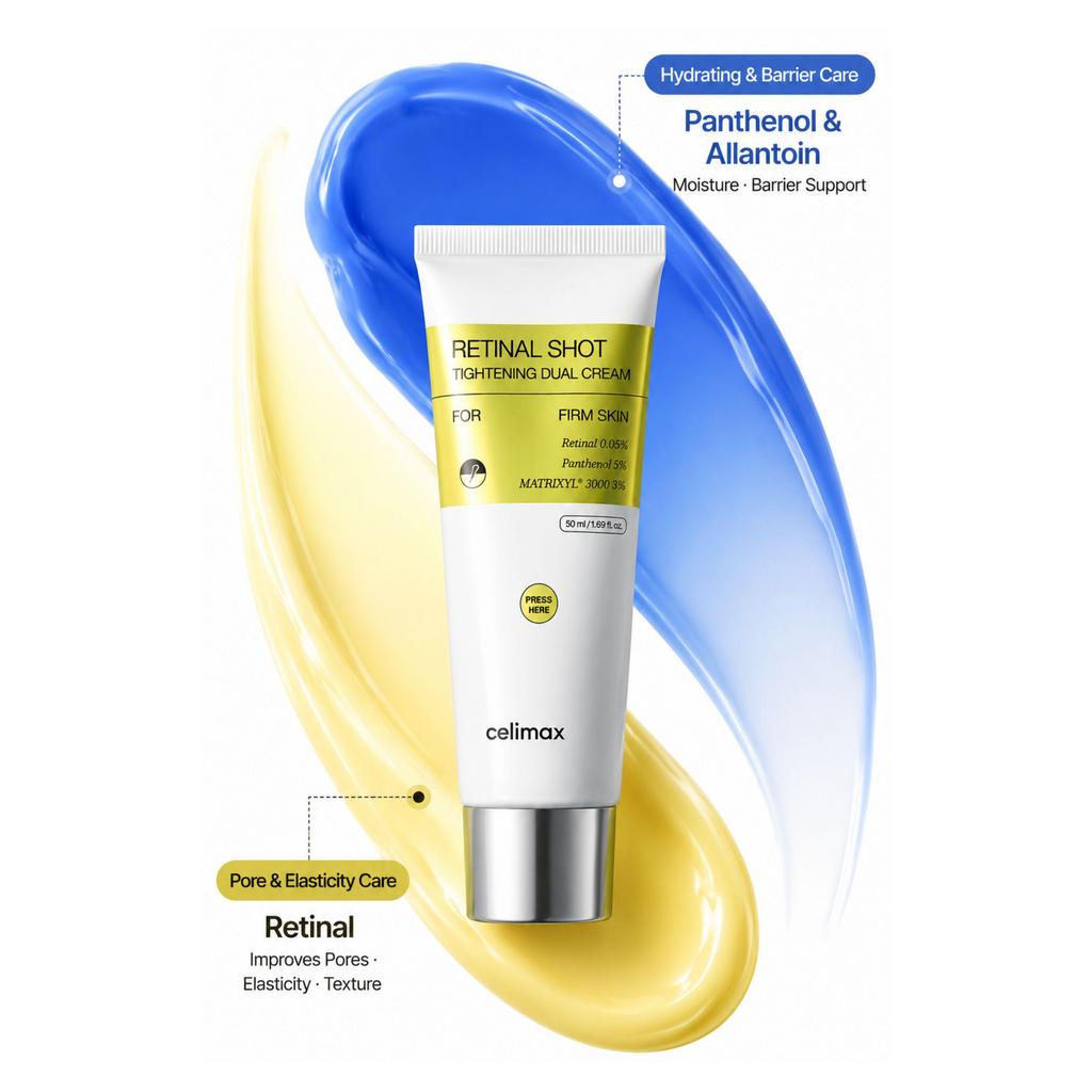 The Vita-A Retinal Shot Tightening Dual Cream – Διπλή Αντιγηραντική Κρέμα για Σύσφιξη, Ρυτίδες & Πόρους