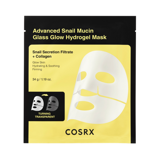 Advanced Snail Mucin Glass Glow Hydrogel Mask - Μάσκα με κολλαγόνο και βλεννίνη σαλιγκαριού