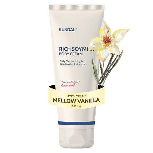 Rich Soymilk Body Cream Mellow Vanilla - Πλούσια Ενυδατική Κρέμα Σώματος με Soymilk & Ceramides
