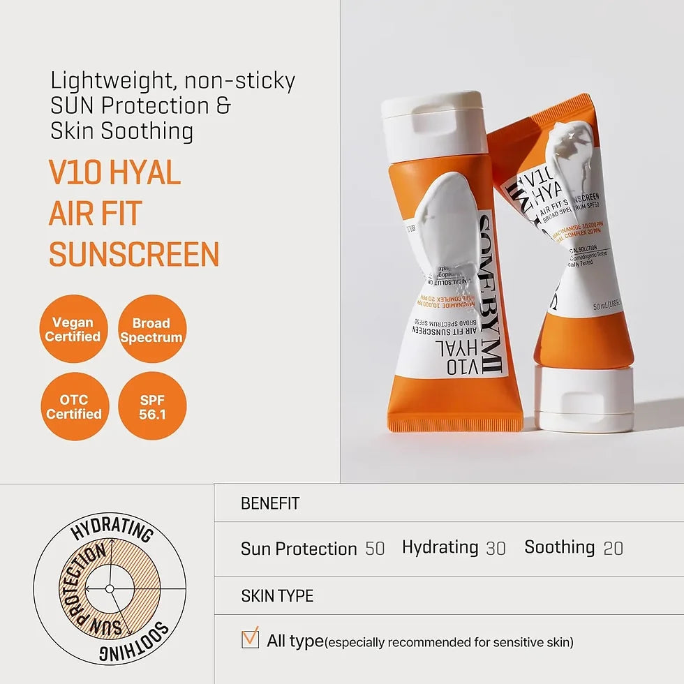 V10 HYAL Airfit Sunscreen SPF50+