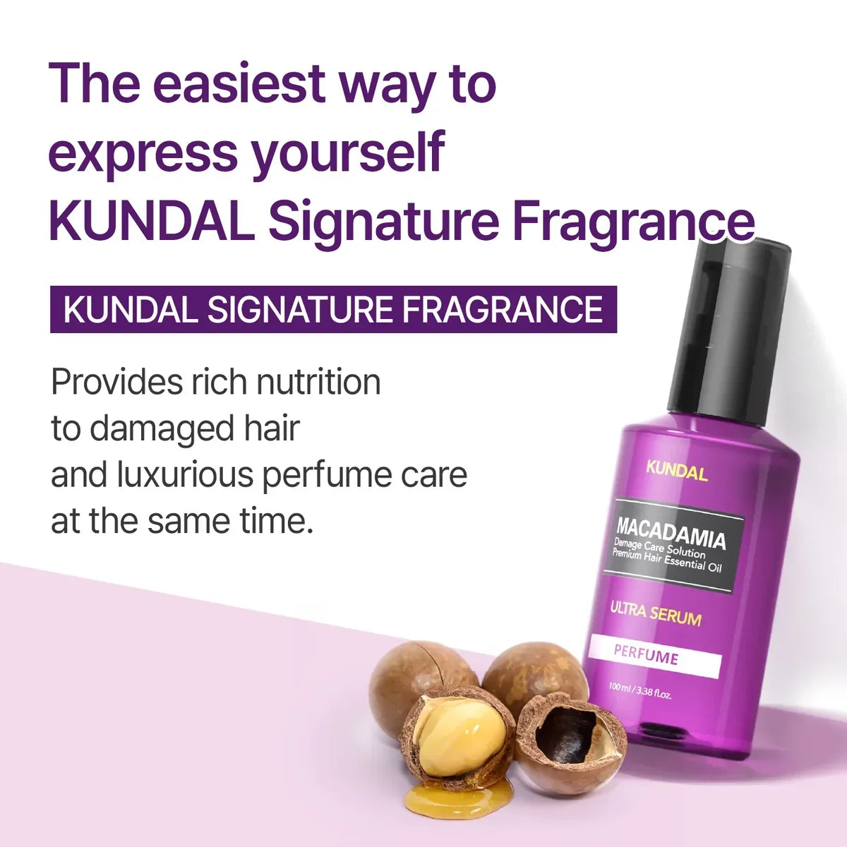 Macadamia Hair Serum Amber Vanilla - Εντατικό Serum Μαλλιών με Έλαιο Macadamia
