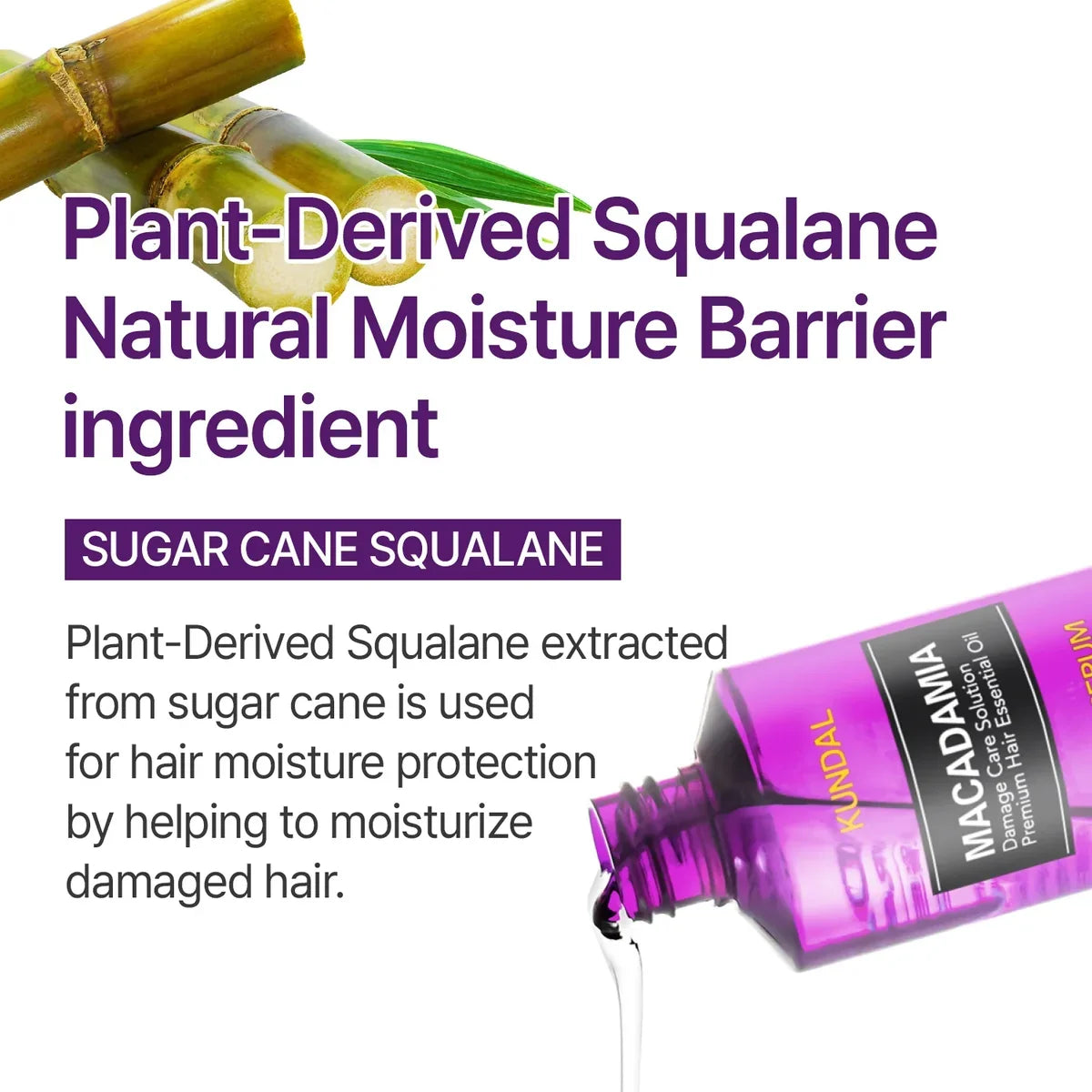 Macadamia Hair Serum Amber Vanilla - Εντατικό Serum Μαλλιών με Έλαιο Macadamia